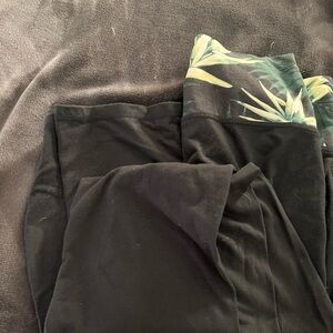 victoria secret bootcut foldover leggings